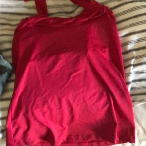 Red Athletica exercise halter top